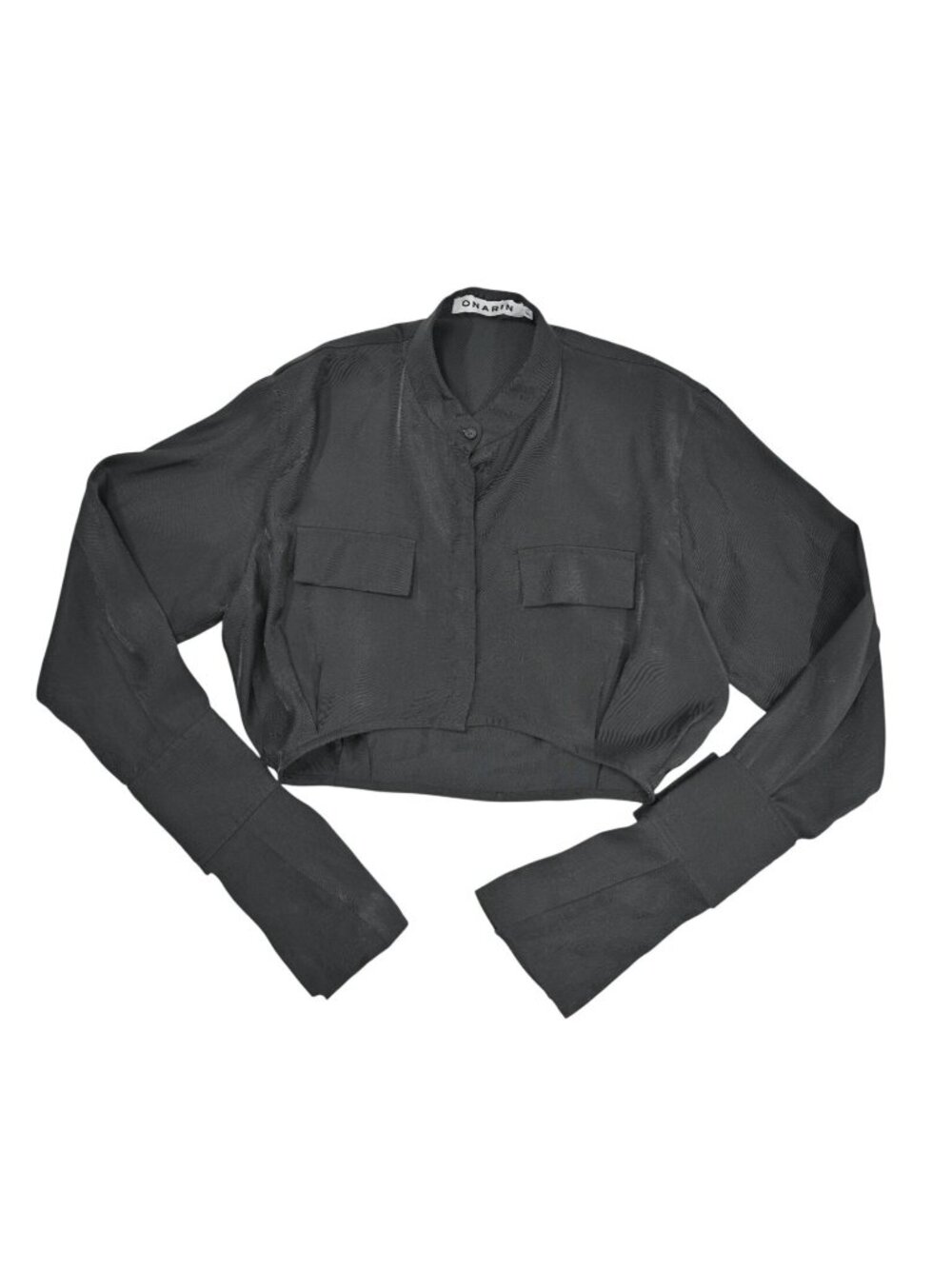 Onarin Mr. Mandarin Shirt in Black